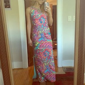 Lilly Pulitzer floor length dress 🌸🌿